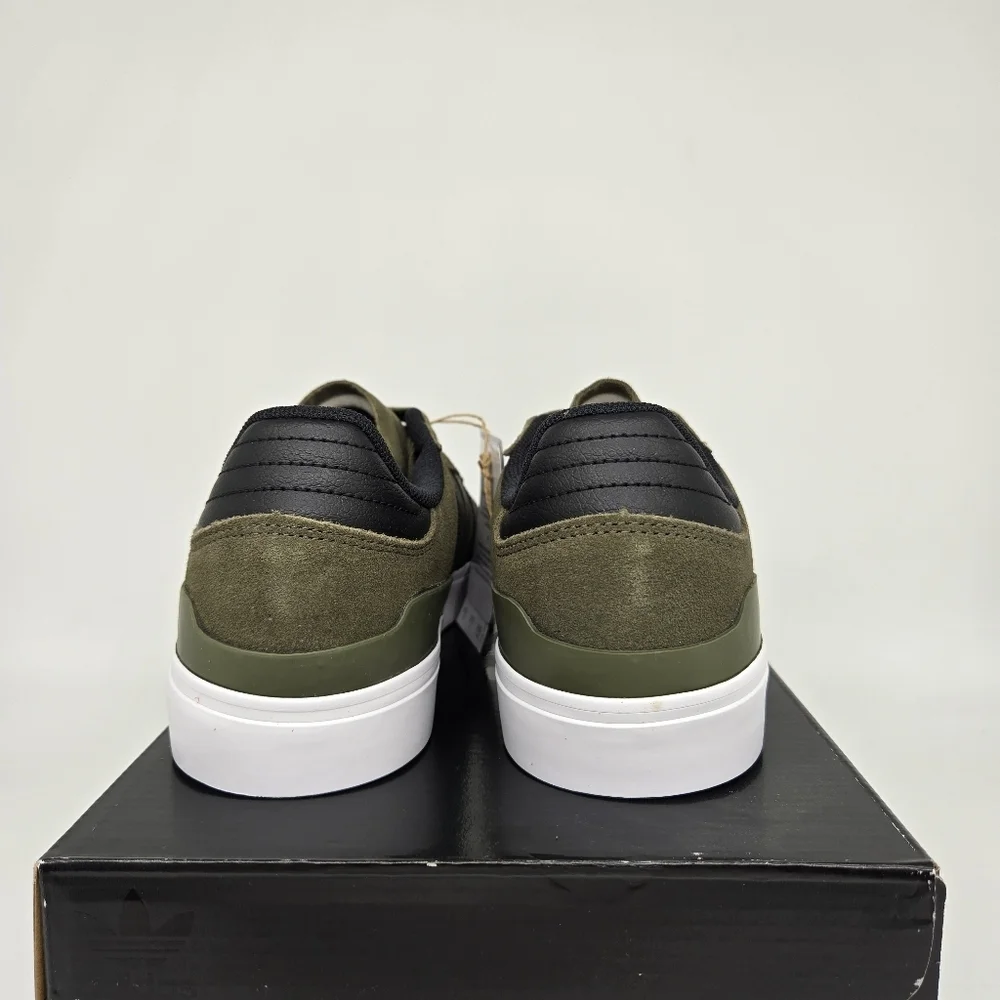 New adidas Busenitz Vulc II Olive Strata Core Black Men's Shoes Size 9.5
